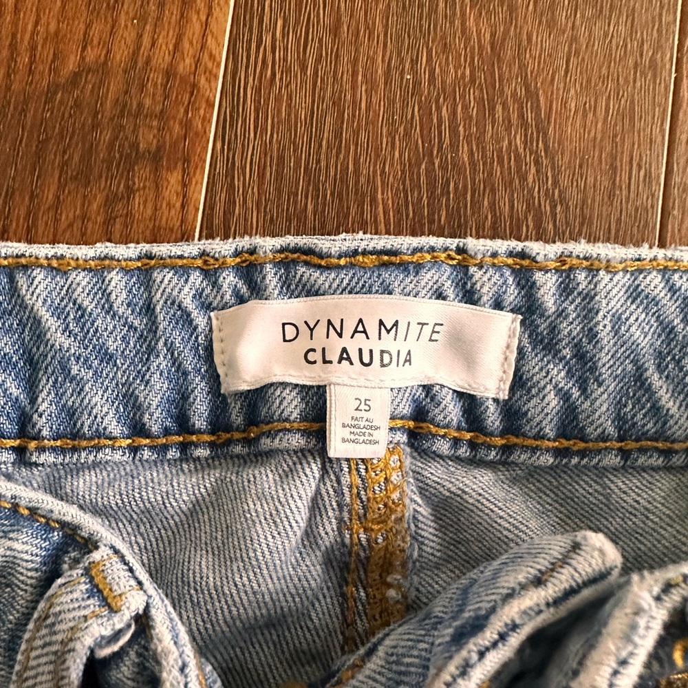Dynamite Light Blue Denim Jeans with Classic Twill Weave